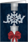 Pipe Threads Coupler Plumbing Christmas card