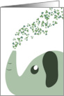 Shamrock Spray Elephant St. Patrick’s Day card