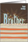 Cake and Sprinkles Brother Happy Birthday card