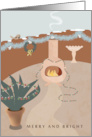Chimenea and Yard Garden Nursery Christmas card
