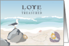 Love is to be Treasured Congratualtions Wedding card