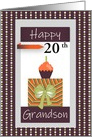 Happy Birthday Sweet Presents Custom Age for Grandson card