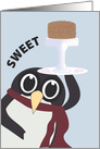 Penguin Cake Happy Birthday card