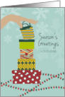 Season’s Greetings Volunteer Gifts Stacked card