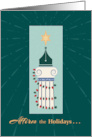 Law Pillar and Pen Nib Happy Holidays card
