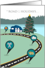 Mapped Holiday Road From Our Home To Yours card