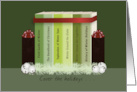 Holiday Collecting Books Christmas card
