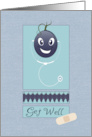 Smile Face Grape Get Well card