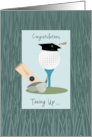 Sports Golf Congratulations Graduate card