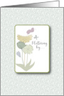 Fluttering By Happy Birthday with Butterflies and Flowers card