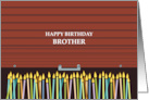 Garage Door Happy Birthday Brother card