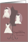 Congratulations Love Your Dress Bridal Wedding Planning card