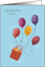 Happy Birthday Gift Bag Balloons card