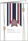 From All of Us Memorial Day Ribbon Stars Thinking of You card