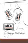 Cassette Tape Nostalgia Happy Birthday card