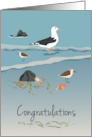 Congratulations Beach Shoreline card