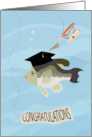Bass Fishing Graduation Congratulations card