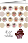 Assortment of Chocolate Cupcakes card