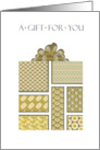 Geometric Patterns Gift For You card