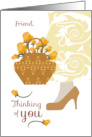 Yellow Roses Friend Thinking of You card