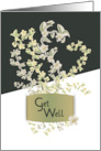 Get Well Tropical Lei with Flowers Curling Out of a Pocket card