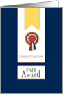 State or County Fair Award Ribbons Congratulations card