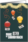 8 Track Cassette Ornaments Happy Holidays card