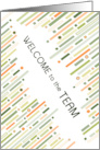 Geometric Patterns Welcome to the Team New Employees card