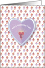 Faceted Beads and Bows Happy Valentine’s Day card