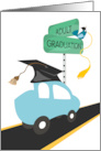 Car and Road High School Adult Graduation card