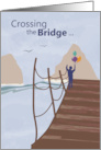 Crossing the Bridge Congratulations card