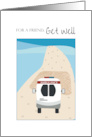 Cute Road to Recovery For Friend Get Well card