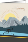 Bicylist on Journey Encouragement card