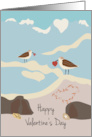 Beach and Sea Happy Valentine’s Day card