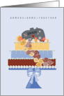 Gamers Game Together Wedding Congratulations card