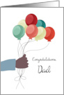 Dad Balloon Congratulations card