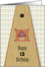 Custom Birthday Age Bag Toss Sport Happy Birthday card