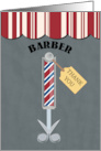 Barber Pole and Awning Thank You card