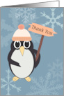 Penguin with Sign Thank You card