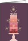 Sparkler Tier Birthday Cake for Daughter card