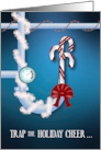 Plumbing Pipes and Candy Canes Happy Holidays card