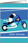 Cat Revving Motorcycle card