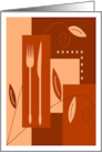 Thanksgiving Utensils card