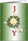 Bees Joy Season’s Greetings card