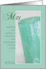 May Birthstone Birthday card