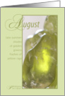 August Birthstone Birthday card