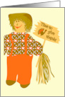 Scarecrow Doll Thanksgiving card