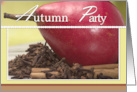 Autumn Pear and Spices Party Invite card