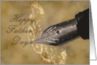 Fountain Pen Nib Writing Father’s Day card