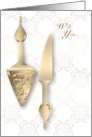 Utensils Knife and Server Will You Be My Cake Cutter card
